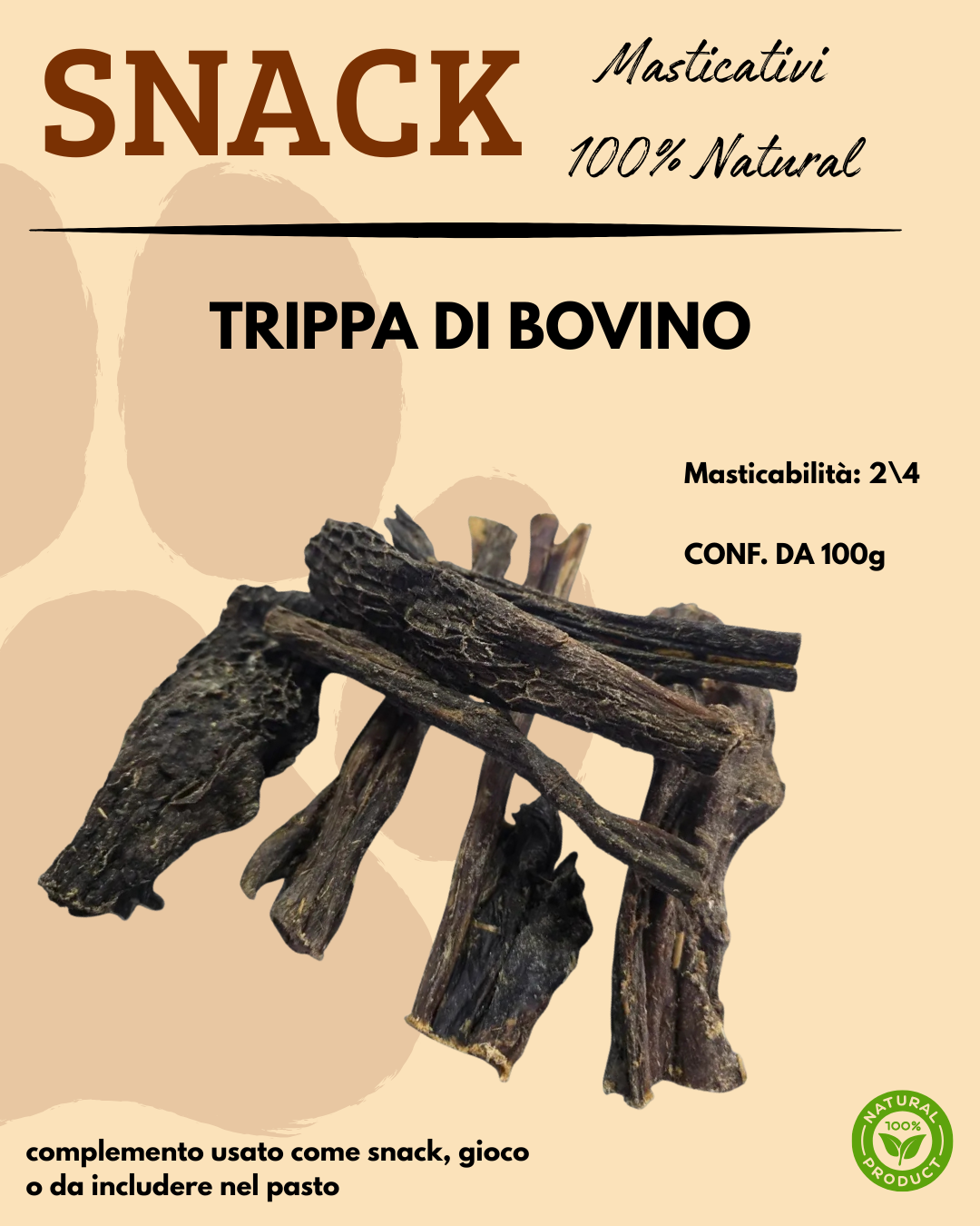 SNACK - TRIPPA DI BOVINO