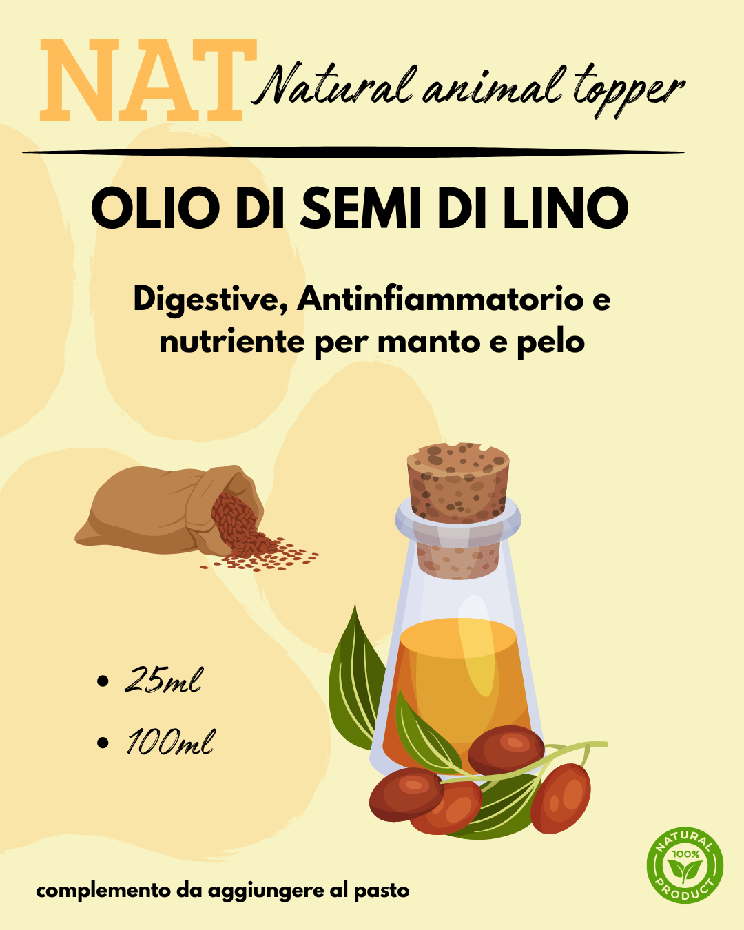 OLIO DI SEMI DI LINO - NAT