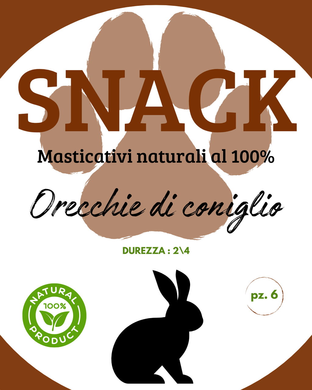 SNACK - ORECCHIE DI CONIGLIO