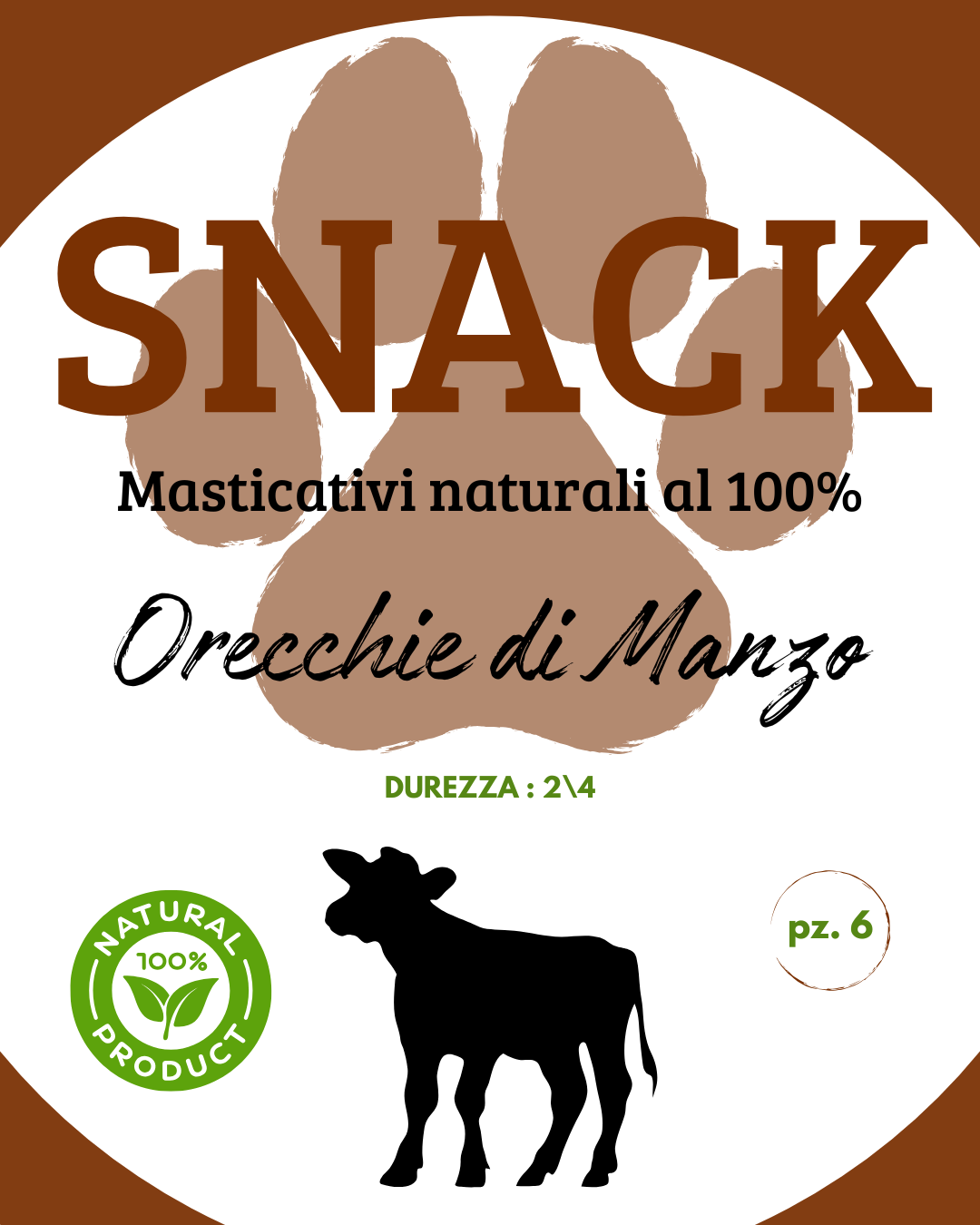SNACK - ORECCHIE DI MANZO