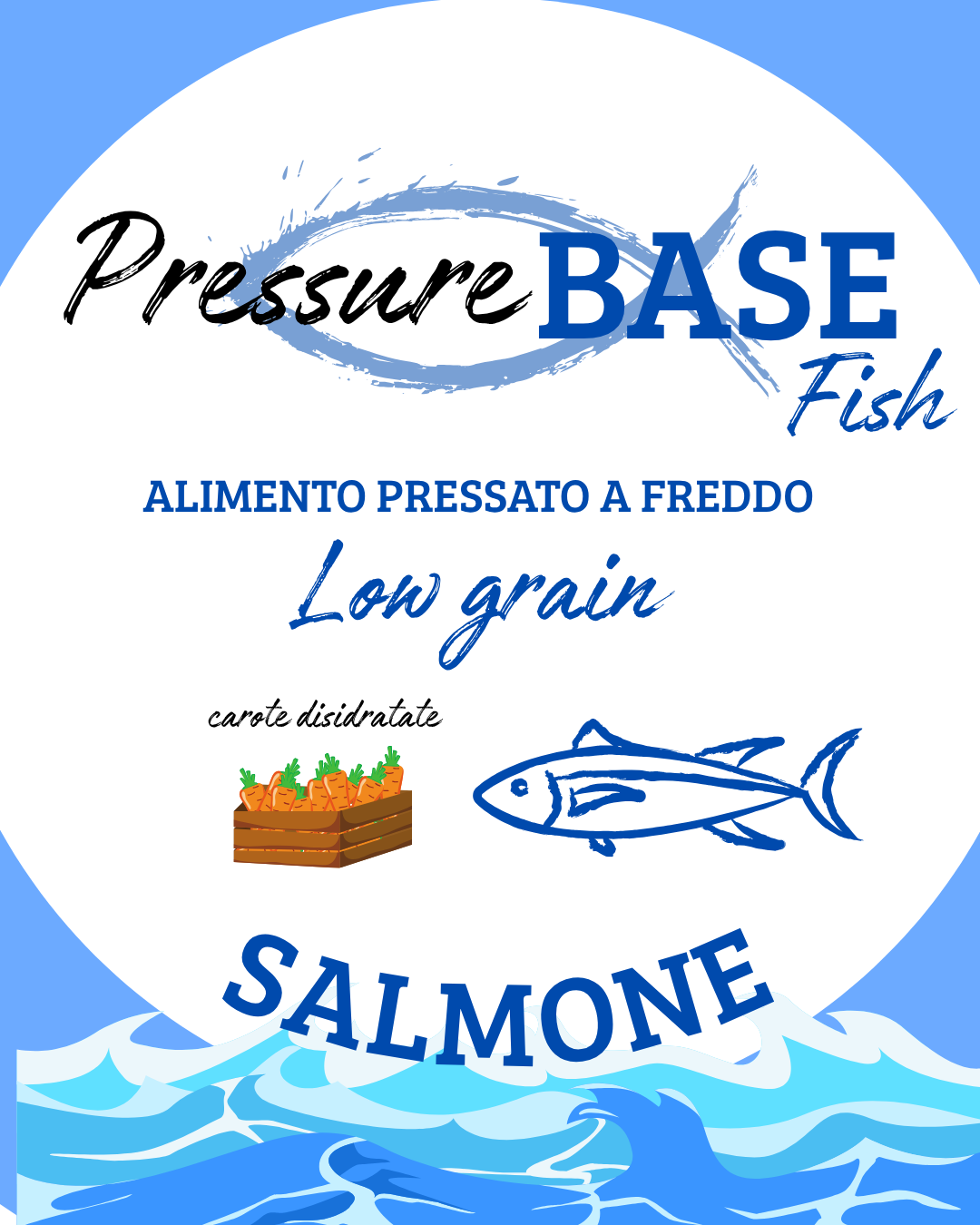 PressureBase al Salmone & Carota (low grain)